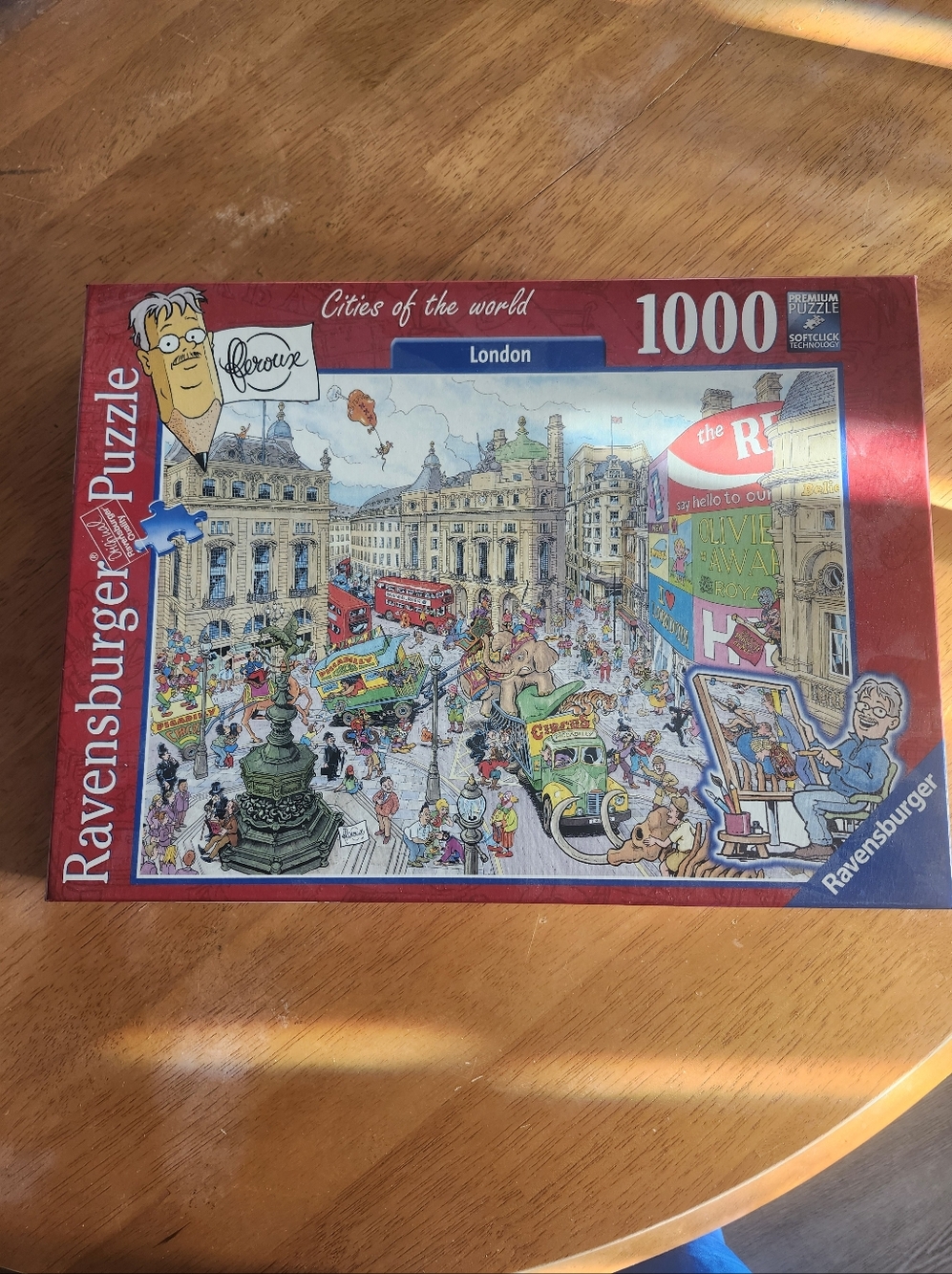 Ravensburger Jigsaw Puzzle, London England (Cities of the World) ), Red & Blue